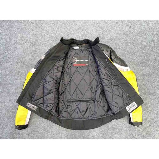 Áo da biker nam FIRST GEAR chính hãng secondhand – Size M - Ảnh 2