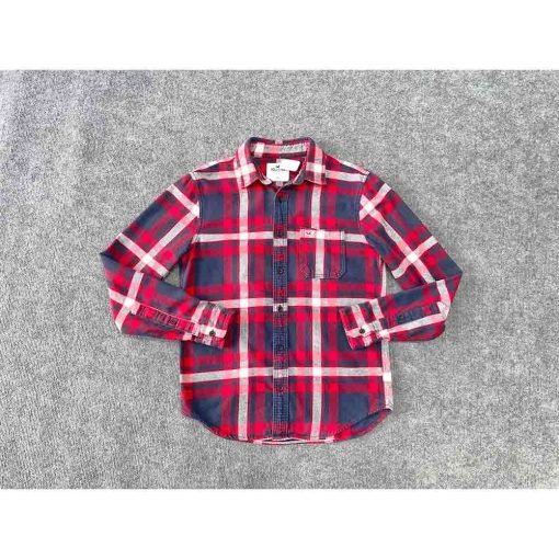Áo sơ mi nam HOLLISTER Flannel kẻ caro chính hãng secondhand – Size S - Ảnh 2
