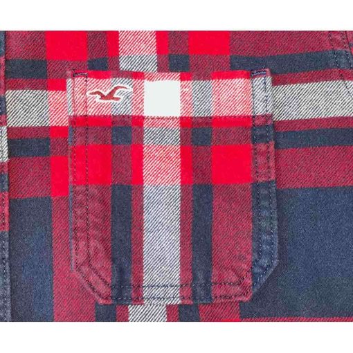 Áo sơ mi nam HOLLISTER Flannel kẻ caro chính hãng secondhand – Size S - Ảnh 6