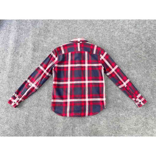 Áo sơ mi nam HOLLISTER Flannel kẻ caro chính hãng secondhand – Size S - Ảnh 7
