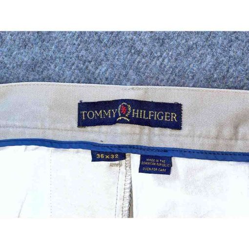 Quần kaki nam TOMMY HILFIGER dáng suông chính hãng secondhand – Size 36x32 - Ảnh 5