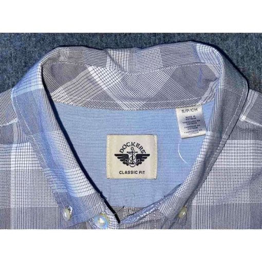 Áo sơ mi nam DOCKER kẻ caro chính hãng secondhand – Size M - Ảnh 3