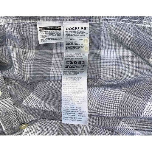 Áo sơ mi nam DOCKER kẻ caro chính hãng secondhand – Size M - Ảnh 5