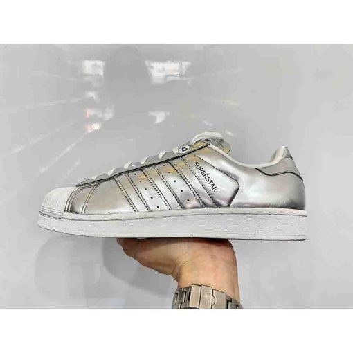 Giày ADIDAS Superstar SilverMet secondhand chính hãng - Size 42 - Ảnh 2
