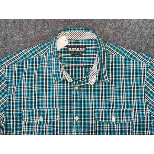 Áo sơ mi nam BOB kẻ caro chính hãng secondhand – Size M - Ảnh 3