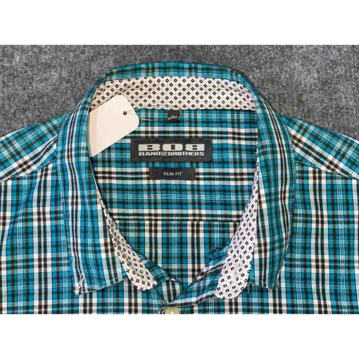 Áo sơ mi nam BOB kẻ caro chính hãng secondhand – Size M - Ảnh 4