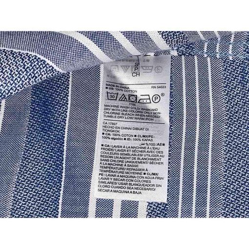 Áo sơ mi nam OLD NAVY kẻ sọc xanh chính hãng secondhand – Size S - Ảnh 5