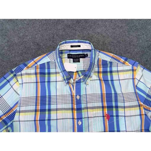 Áo sơ mi nam US POLO ASSN kẻ caro chính hãng secondhand – Size M - Ảnh 3