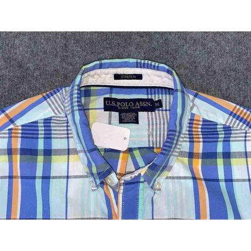 Áo sơ mi nam US POLO ASSN kẻ caro chính hãng secondhand – Size M - Ảnh 4