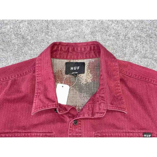 Áo sơ mi nam HUF chính hãng secondhand – Size S - Ảnh 4