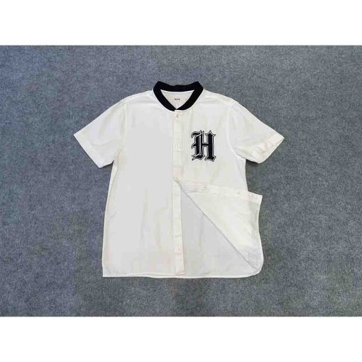 Áo sơ mi nam HOLLISTER cổ trụ trắng chính hãng secondhand – Size S - Ảnh 2