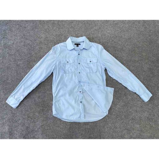 Áo sơ mi nam BANANA REPUBLIC xanh chính hãng secondhand – Size S - Ảnh 3