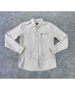 Alternative view of Áo sơ mi nam BRIXTON màu ghi chính hãng secondhand – Size S
