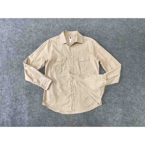 Áo sơ mi nam GAP màu ghi chính hãng secondhand – Size M - Ảnh 2