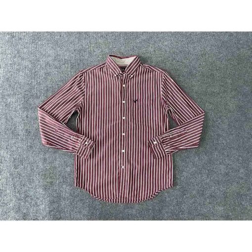 Áo sơ mi nam AMERICAN EAGLE kẻ sọc chính hãng secondhand – Size S - Ảnh 2