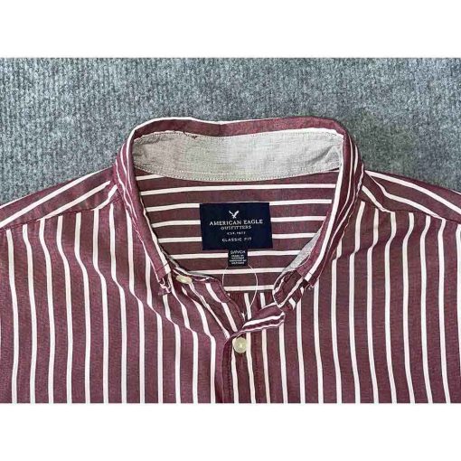 Áo sơ mi nam AMERICAN EAGLE kẻ sọc chính hãng secondhand – Size S - Ảnh 5