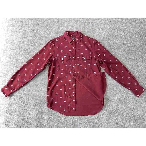 Áo sơ mi nam OLD NAVY Vintage màu đỏ burgundy chính hãng secondhand – Size S - Ảnh 3