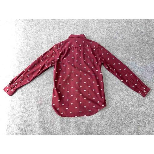 Áo sơ mi nam OLD NAVY Vintage màu đỏ burgundy chính hãng secondhand – Size S - Ảnh 4