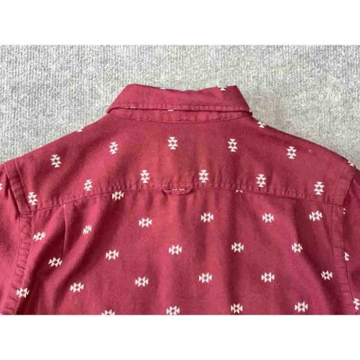 Áo sơ mi nam OLD NAVY Vintage màu đỏ burgundy chính hãng secondhand – Size S - Ảnh 5