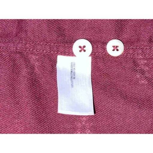 Áo sơ mi nam OLD NAVY Vintage màu đỏ burgundy chính hãng secondhand – Size S - Ảnh 7
