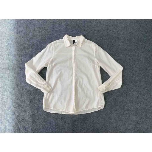 Áo sơ mi nữ H&M Divided màu trắng chính hãng secondhand – Size S - Ảnh 2