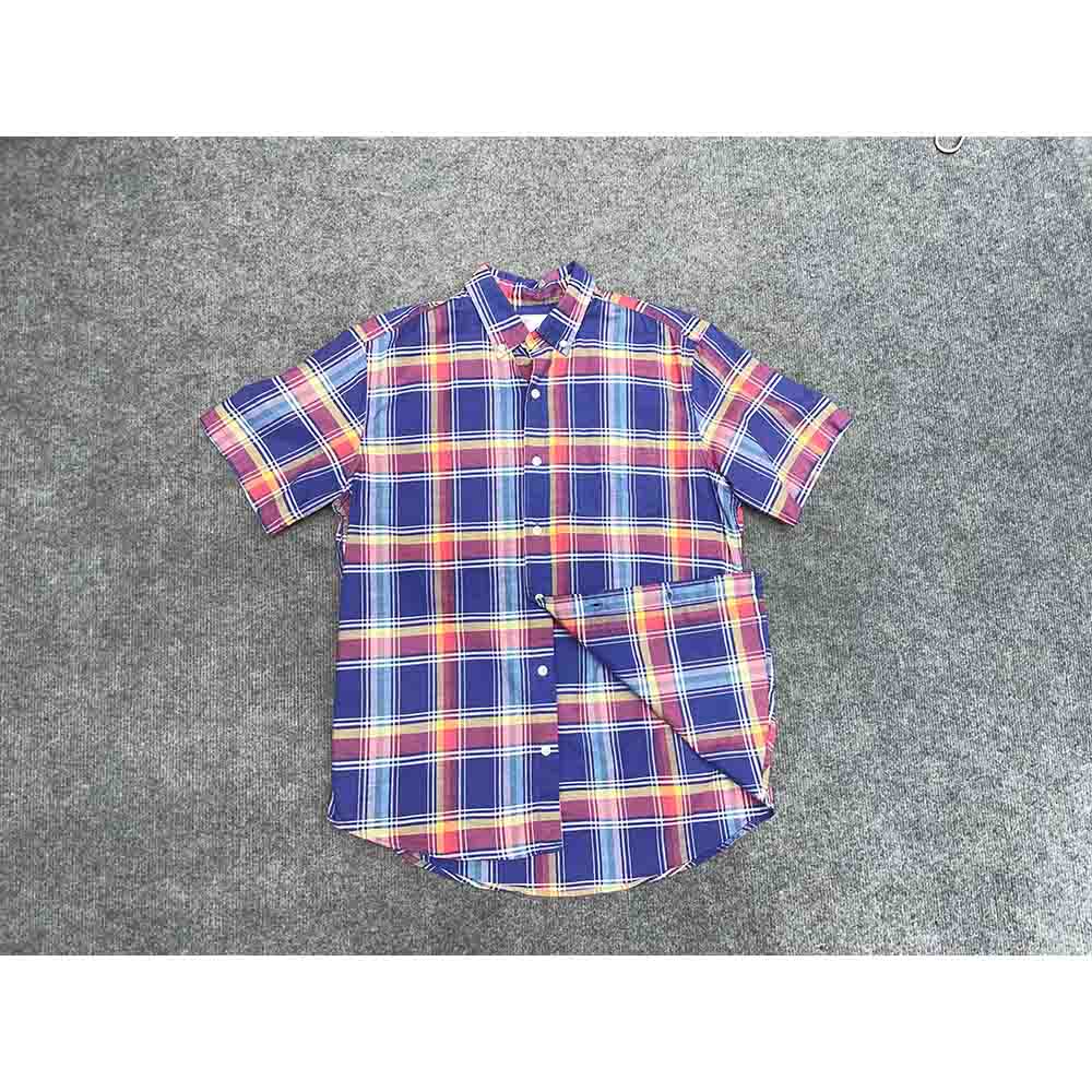 Áo sơ mi nam tay ngắn GAP kẻ caro chính hãng secondhand – Size S - Ảnh 2