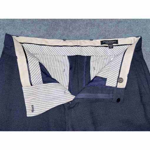 Quần âu nam BANANA REPUBLIC dáng ôm chính hãng secondhand – Size 33x34 - Ảnh 4