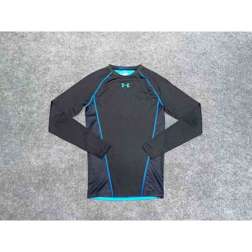 Áo thun nam dài tay UNDER ARMOUR Army OFF 11 HeatGear chính hãng secondhand – Size S - Ảnh 2