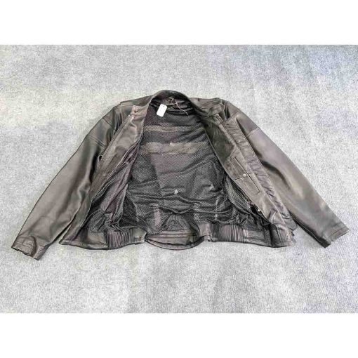 Áo da biker nam FIRST CLASS Racer chính hãng secondhand - Size M - Ảnh 3
