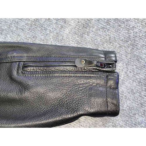 Áo da biker nam FIRST CLASS Racer chính hãng secondhand - Size M - Ảnh 8