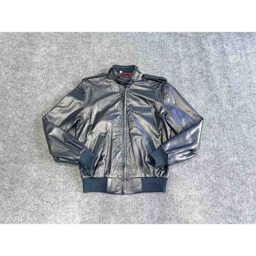 Áo da nam MEMBERS ONLY Bomber chính hãng secondhand – Size S - Ảnh 2