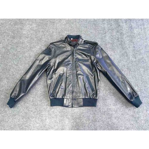 áo da nam MEMBERS ONLY Bomber chính hãng secondhand