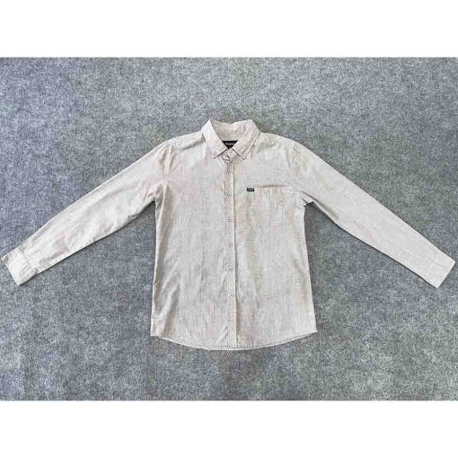 áo sơ mi nam BRIXTON màu ghi chính hãng secondhand