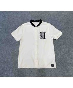 áo sơ mi nam HOLLISTER cổ trụ trắng chính hãng secondhand