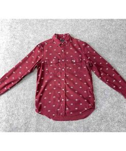 Áo sơ mi nam OLD NAVY Vintage màu đỏ burgundy chính hãng secondhand