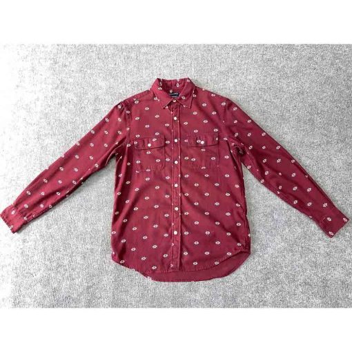 Áo sơ mi nam OLD NAVY Vintage màu đỏ burgundy chính hãng secondhand