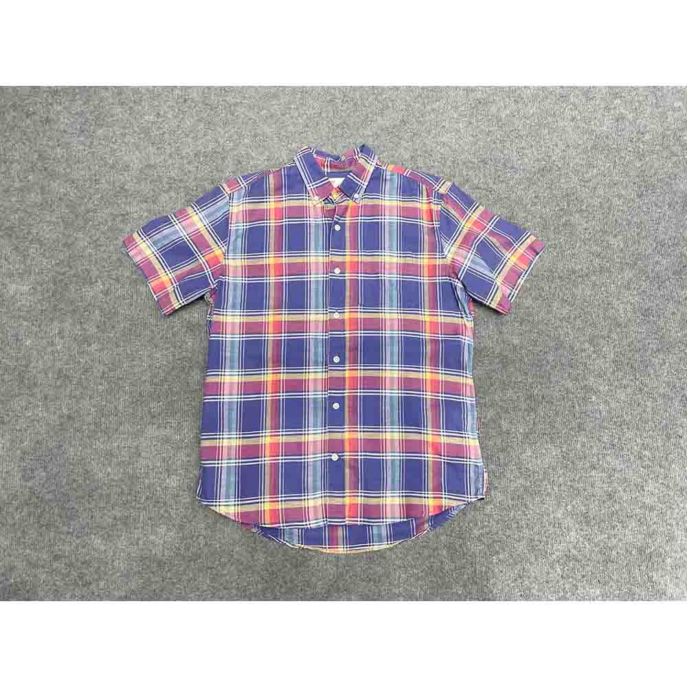 áo sơ mi nam tay ngắn GAP kẻ caro chính hãng secondhand