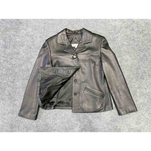 Áo vest da VALERIE STEVENS chính hãng secondhand – Size S - Ảnh 2