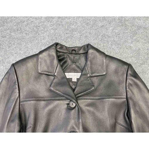 Áo vest da VALERIE STEVENS chính hãng secondhand – Size S - Ảnh 4