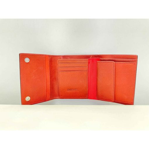 Ví nam da bò DIESEL Bifold chính hãng new - Ảnh 2