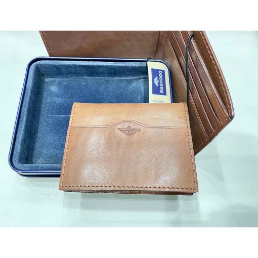 Bộ ví nam da bò DOCKER Bifold chính hãng new - Ảnh 4