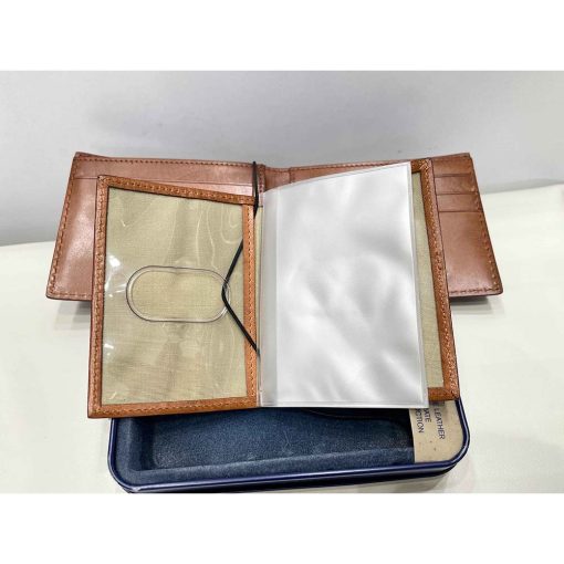 Bộ ví nam da bò DOCKER Bifold chính hãng new - Ảnh 5