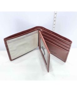 Alternative view of Ví nam da bò ROUNDTREE & YORKE Patina Bifold chính hãng new