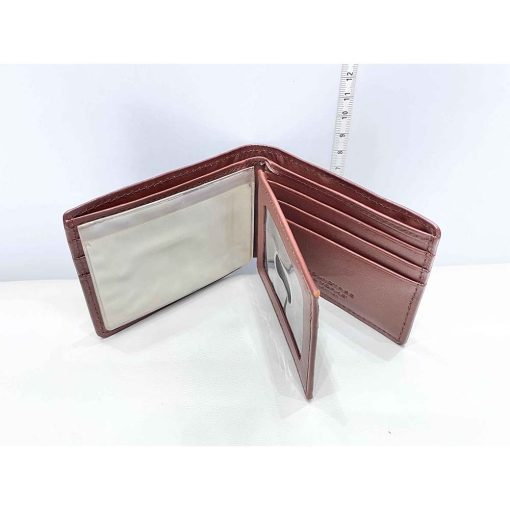 Ví nam da bò ROUNDTREE & YORKE Patina Bifold chính hãng new - Ảnh 2