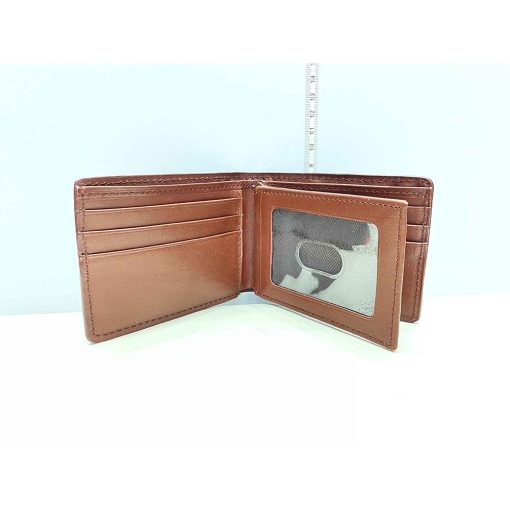 Ví nam da bò ROUNDTREE & YORKE Patina Bifold chính hãng new - Ảnh 3