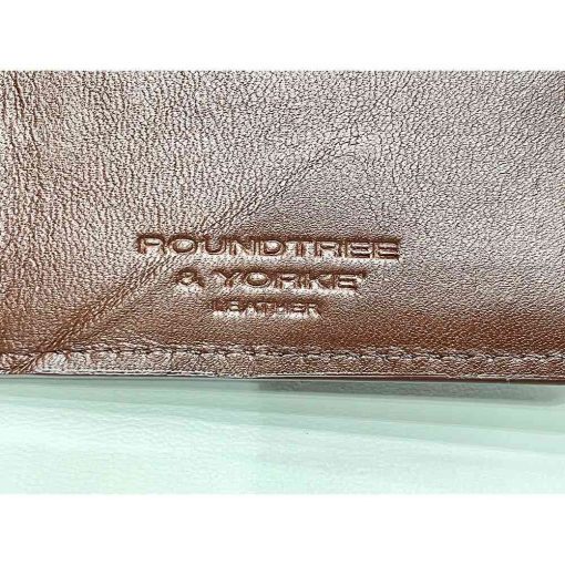 Ví nam da bò ROUNDTREE & YORKE Patina Bifold chính hãng new - Ảnh 5