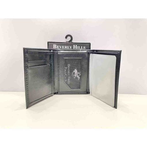 Ví nam da cừu BEVERLY HILLS POLO CLUB Trifold chính hãng new - Ảnh 2