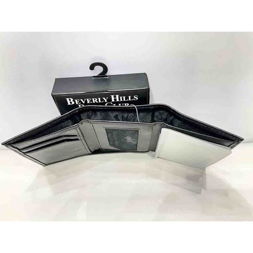 Ví nam da cừu BEVERLY HILLS POLO CLUB Trifold chính hãng new - Ảnh 3