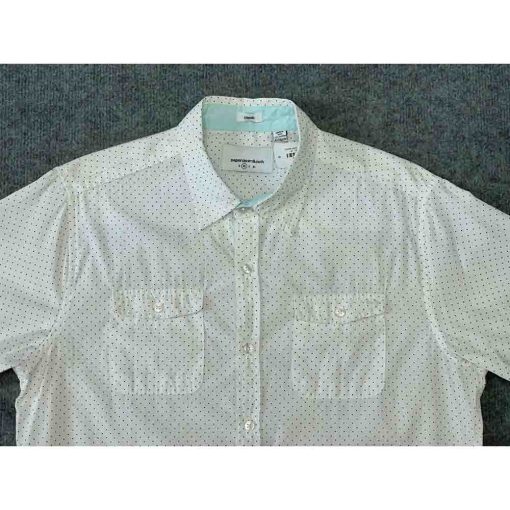 Áo sơ mi nam ngắn tay PAPER DENIM & CLOTH chấm bi chính hãng secondhand – Size M - Ảnh 3