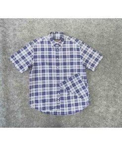 Alternative view of Áo sơ mi nam ngắn tay EDDIE BAUER kẻ caro chính hãng secondhand – Size M